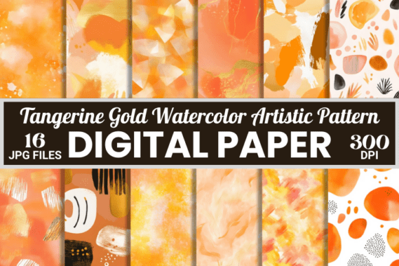 Download Tangerine Gold Orange Artistic Patterns - Patterns Collection