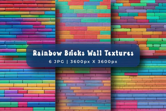 Download Rainbow Brick Wall Texture Backgrounds - Backgrounds Collection