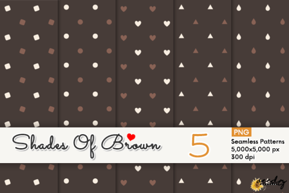 Download Shades of Brown Patterns Set - Patterns Collection