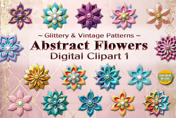Download Abstract Flowers Digital Clipart 1 - Flowers Collection