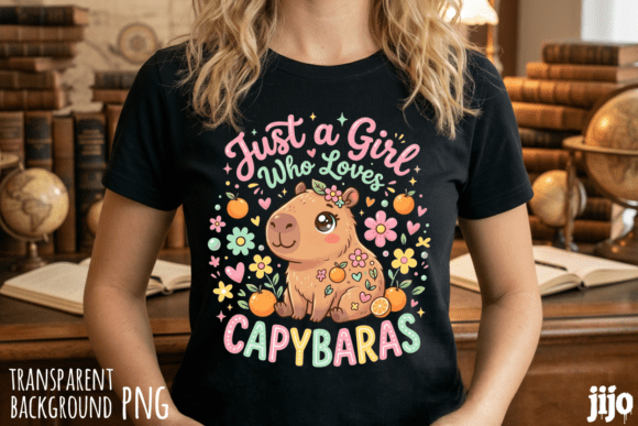 Download Girl Capybaras Cute Flowers PNG - Flowers Collection