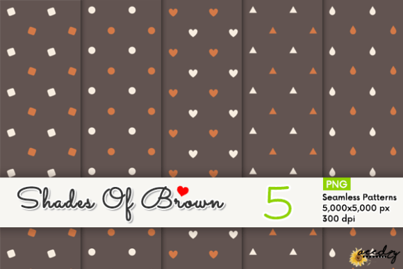 Download Shades of Brown Patterns Set - Patterns Collection
