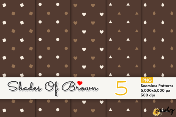 Download Shades of Brown Patterns Set - Patterns Collection