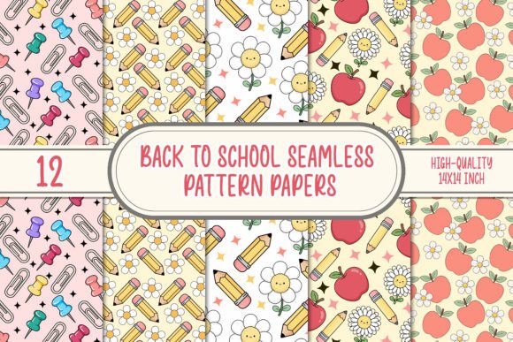Download Back to School Seamless Papers - Seamless paper Collection