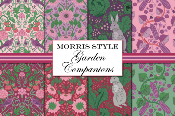 Download William Morris Pink Garden Patterns - Patterns Collection