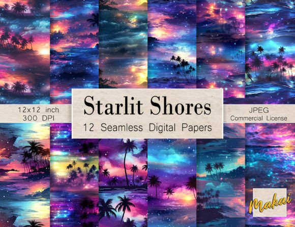 Download Tropical Galaxy Seamless Patterns - Patterns Collection