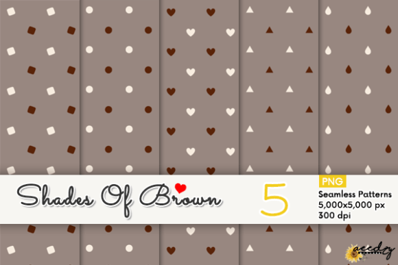 Download Shades of Brown Patterns Set - Patterns Collection