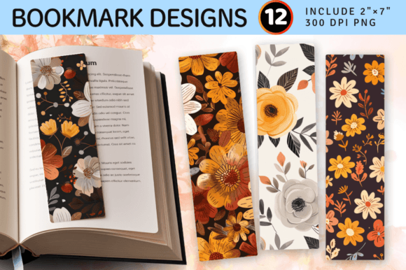 Download Boho Fall Cute Flowers PNG Bookmark Desi - Flowers Collection