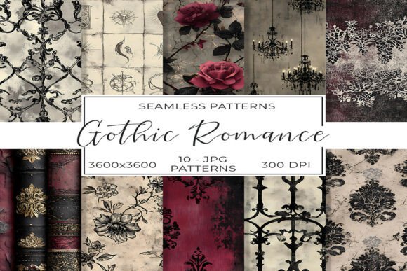Download Dark Gothic Romance Seamless Paper - Seamless paper Collection
