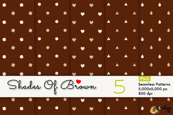 Download Shades of Brown Patterns Set - Patterns Collection