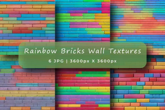 Download Rainbow Brick Wall Texture Backgrounds - Backgrounds Collection
