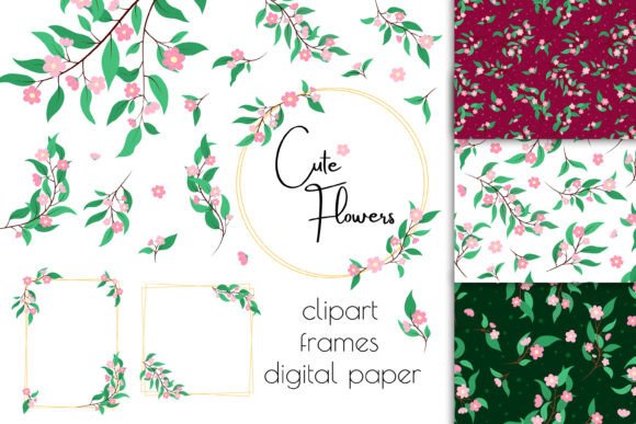 Download Cute Flowers PNG Clip Art, Floral Frames - Flowers Collection