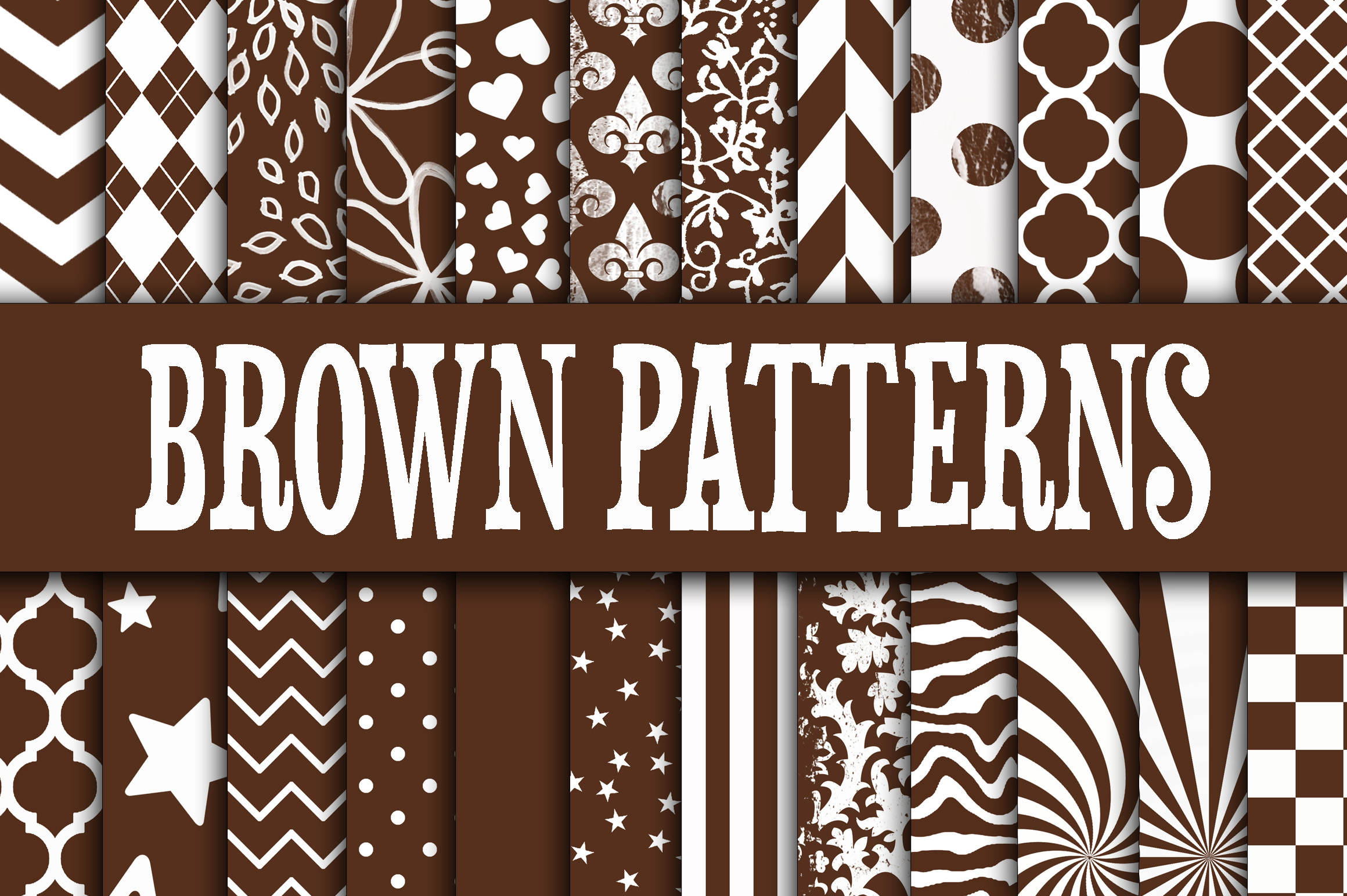 Download Brown Patterns Digital Paper - Patterns Collection