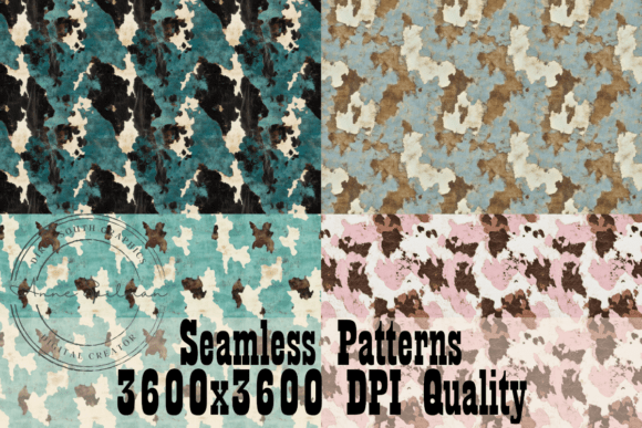Download Cow Hide Seamless Patterns - Patterns Collection