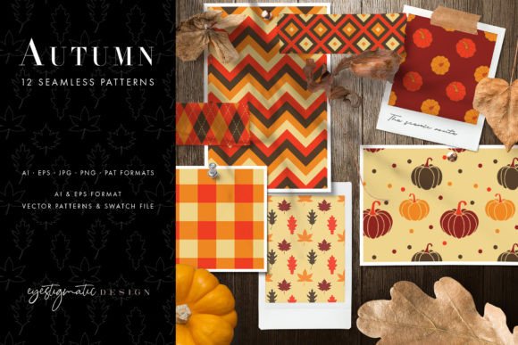 Download 12 Seamless Autumn Patterns - Set 2 - Patterns Collection