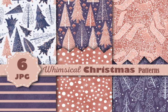 Download Whimsical Winter &amp; Christmas Patterns I - Patterns Collection