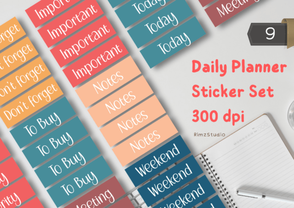 Download Daily Planner Sticker Set - Premium Resources