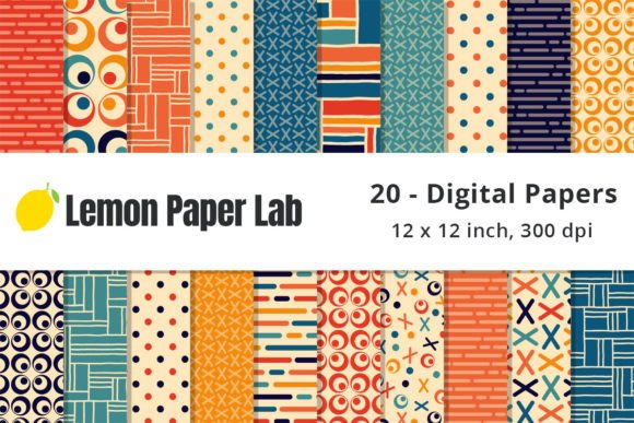Download Retro Rainbow Digital Patterns - Patterns Collection