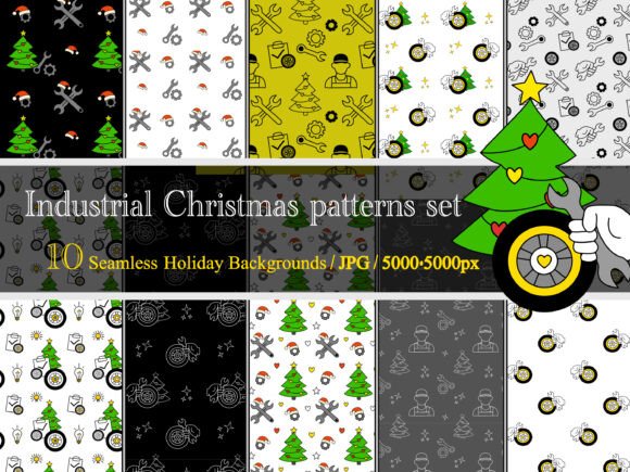 Download Industrial Christmas Creative Patterns - Patterns Collection