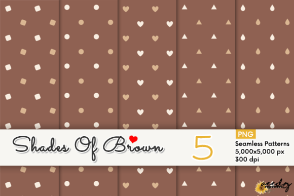 Download Shades of Brown Patterns Set - Patterns Collection