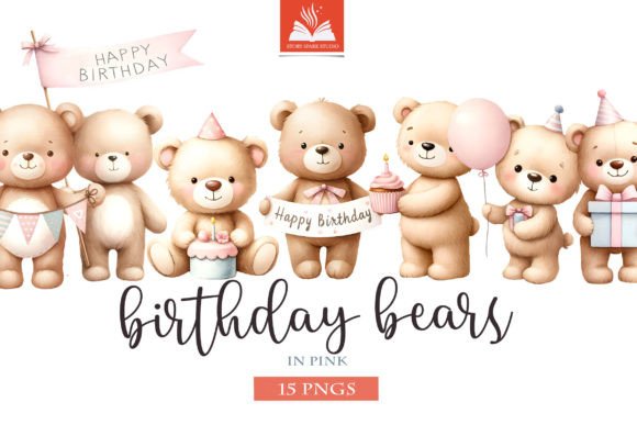 Download Baby Bear Birthday Party Clip Art PNG - Premium Resources