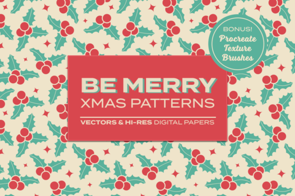 Download Be Merry - Christmas Patterns - Patterns Collection