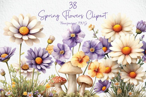 Download Spring Flowers Clipart PNG - Flowers Collection