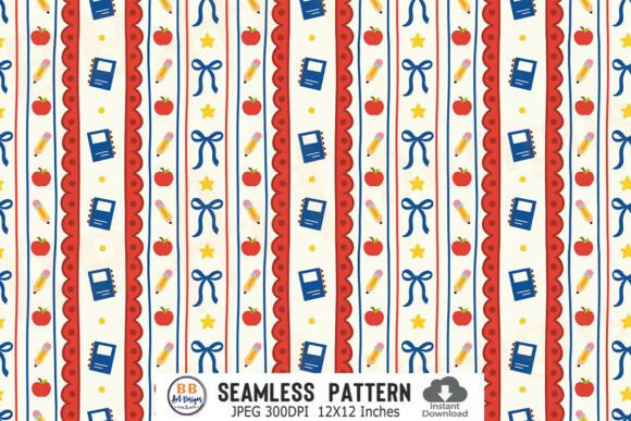 Download Coquette School Pattern Seamless Paper - Seamless paper Collection