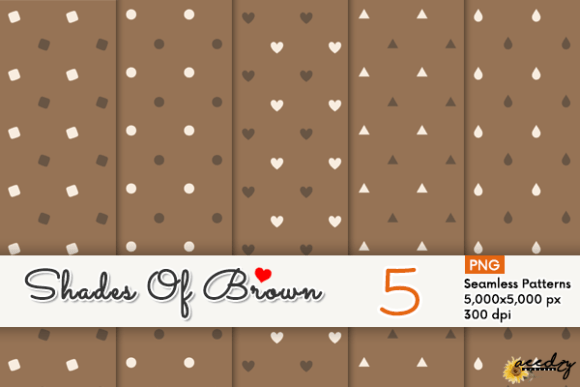 Download Shades of Brown Patterns Set - Patterns Collection