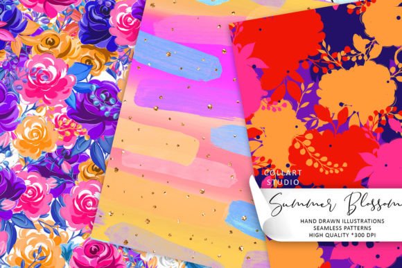 Download Floral Patterns, Seamless Papers, Roses - Patterns Collection