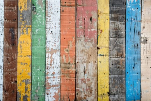 Download Colorful Wooden Plank Background - Plank background Collection