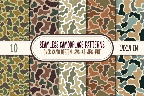 Download Duck Camo Seamless Patterns Digital Pape - Patterns Collection