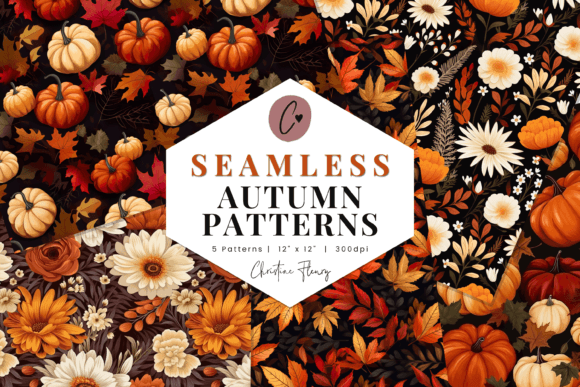 Download Autumn Patterns Digital Paper Mini Pack - Patterns Collection