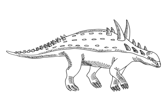 Download Euoplocephalus Drawing. Ancient Reptile - Reptile Collection