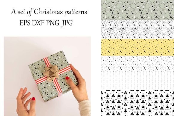 Download Christmas Patterns EPS. Christmas Tree - Patterns Collection