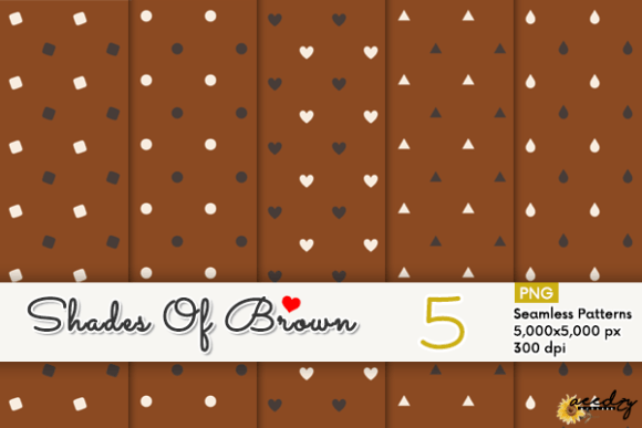 Download Shades of Brown Patterns Set - Patterns Collection